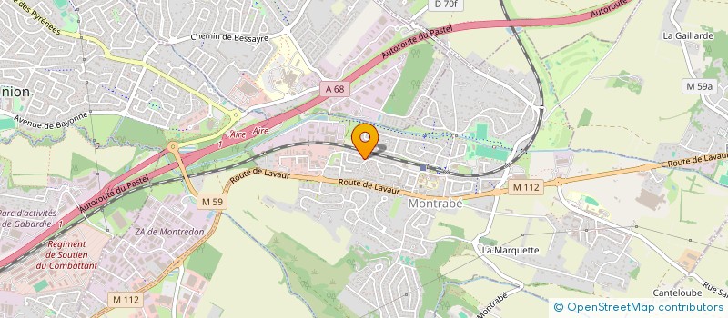 localisation de l'entreprise MADAME CHRISTELLE FERNANDEZ  MONTRABE