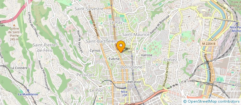 localisation de l'entreprise MADAME CHRISTELLE FERNANDEZ MORENO à NICE