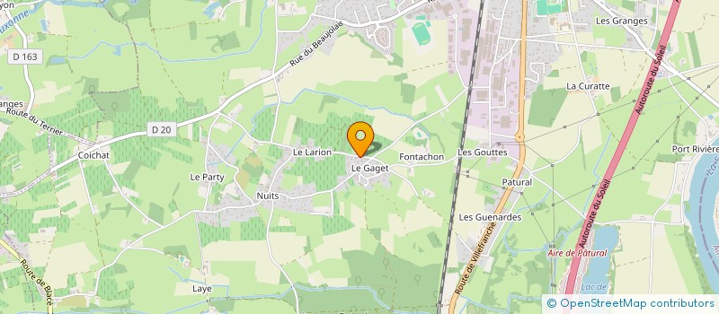 localisation de l'entreprise MADAME CHRISTELLE FERREIRA  SAINT-GEORGES-DE-RENEINS