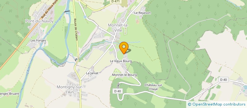 localisation de l'entreprise MADAME CHRISTELLE FERREUX  MONNET-LA-VILLE