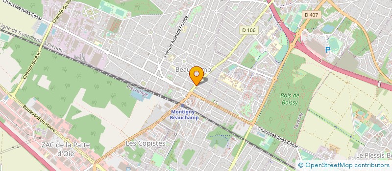 localisation de l'entreprise MADAME CHRISTELLE FESTIN  BEAUCHAMP