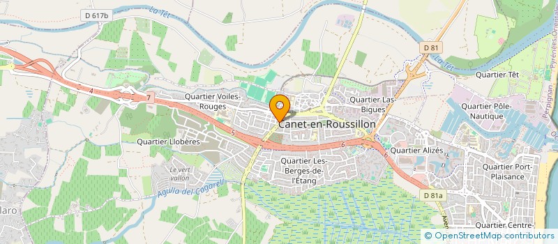 localisation de l'entreprise MADAME CHRISTELLE FILLON  CANET-EN-ROUSSILLON