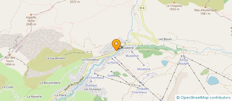 localisation de l'entreprise MADAME CHRISTELLE FINET  LE GRAND-BORNAND