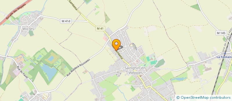 localisation de l'entreprise MADAME CHRISTELLE FINNE  SAINGHIN-EN-WEPPES