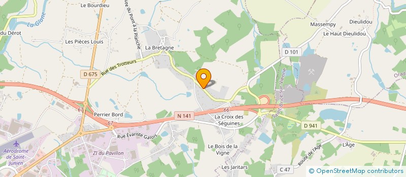 localisation de l'entreprise MADAME CHRISTELLE FLACARD à SAINT JUNIEN