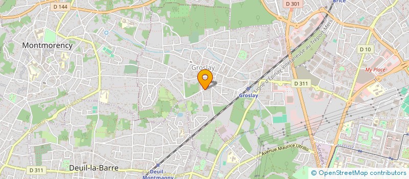 localisation de l'entreprise MADAME CHRISTELLE FLEURIMOND  GROSLAY