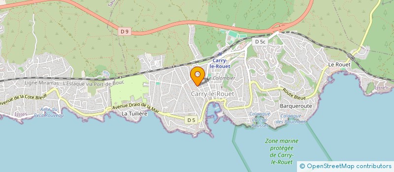 localisation de l'entreprise MADAME CHRISTELLE FLORIANT  CARRY-LE-ROUET