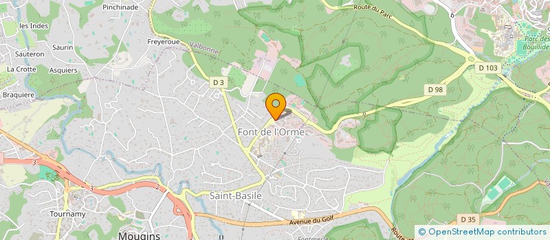 localisation de l'entreprise MADAME CHRISTELLE FLORY  MOUGINS