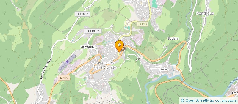 localisation de l'entreprise MADAME CHRISTELLE FLORYSZCZAK  LAVANS-LES-SAINT-CLAUDE