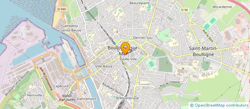 localisation de l'entreprise MADAME CHRISTELLE FONTAINE à BOULOGNE-SUR-MER