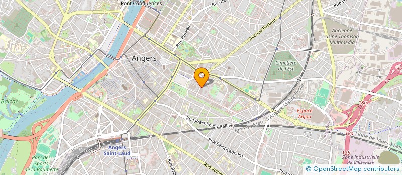 localisation de l'entreprise MADAME CHRISTELLE FORET à ANGERS