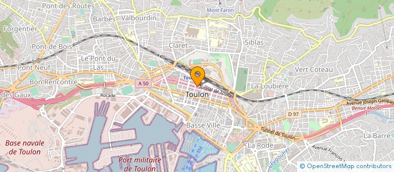 localisation de l'entreprise MADAME CHRISTELLE FORGUES  TOULON