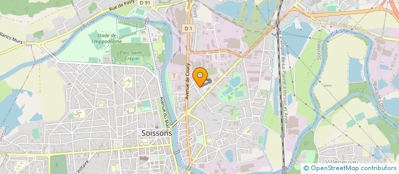 localisation de l'entreprise MADAME CHRISTELLE FOUCHET à SOISSONS