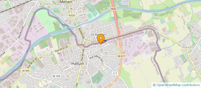 localisation de l'entreprise MADAME CHRISTELLE FOURMY  HALLUIN