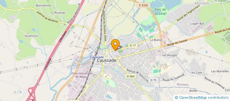 localisation de l'entreprise MADAME CHRISTELLE FOVET  CAUSSADE