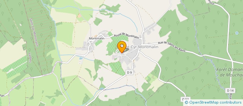 localisation de l'entreprise MADAME CHRISTELLE FOYET  SAINT-CYR-MONTMALIN