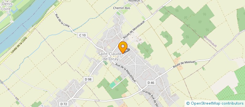 localisation de l'entreprise MADAME CHRISTELLE FRADET  SAINT-CLAUDE-DE-DIRAY