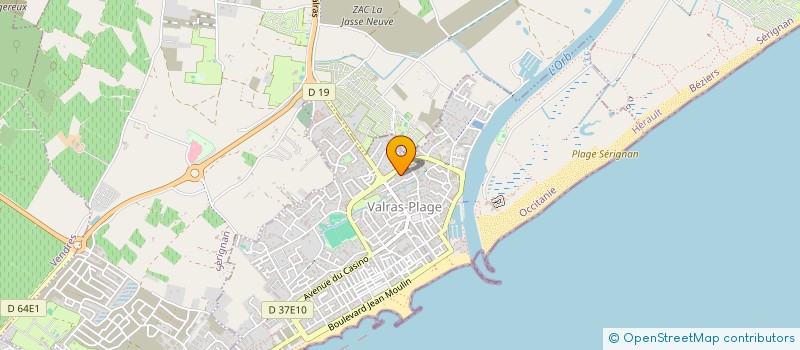 localisation de l'entreprise MADAME CHRISTELLE FRANCOIS BRIFFAULT  SERIGNAN