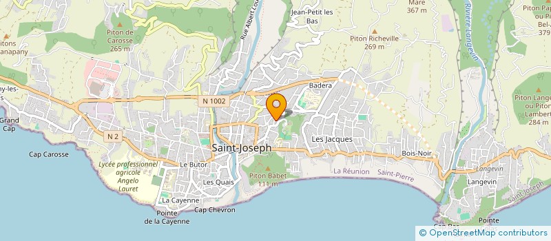 localisation de l'entreprise MADAME CHRISTELLE FRANQUE  SAINT-JOSEPH