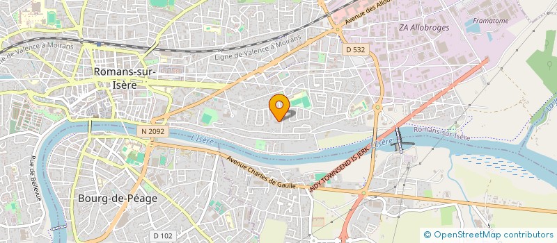 localisation de l'entreprise MADAME CHRISTELLE FRAYSSE  ROMANS-SUR-ISERE