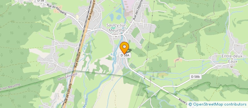 localisation de l'entreprise MADAME CHRISTELLE FRECHARD  SAULCY-SUR-MEURTHE