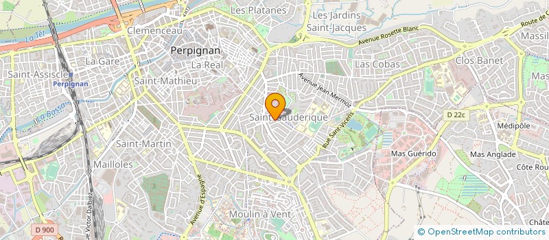 localisation de l'entreprise MADAME CHRISTELLE FROMENTIN  PERPIGNAN