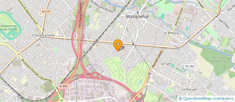 localisation de l'entreprise MADAME CHRISTELLE FUSAGLIA  WASQUEHAL