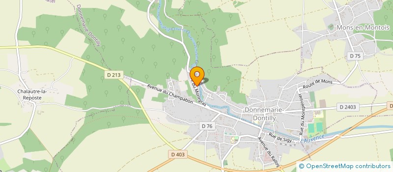 localisation de l'entreprise MADAME CHRISTELLE GABORIT  DONNEMARIE-DONTILLY