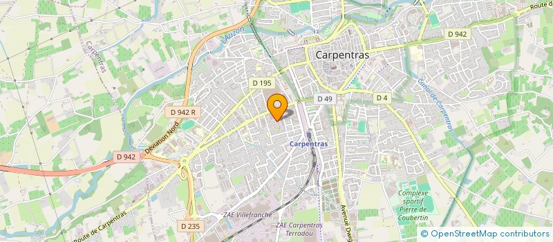 localisation de l'entreprise MADAME CHRISTELLE GABRIELLI à CARPENTRAS