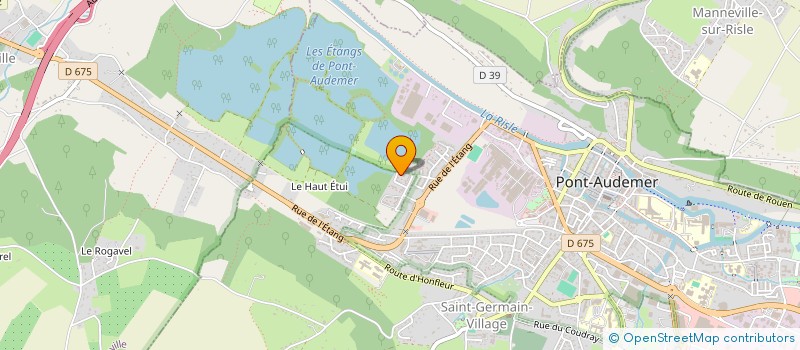 localisation de l'entreprise MADAME CHRISTELLE GAGNEUR  PONT-AUDEMER