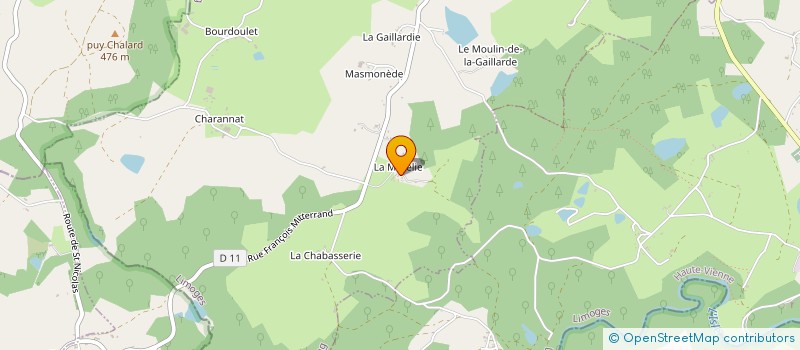 localisation de l'entreprise MADAME CHRISTELLE GAILLARD à LADIGNAC-LE-LONG