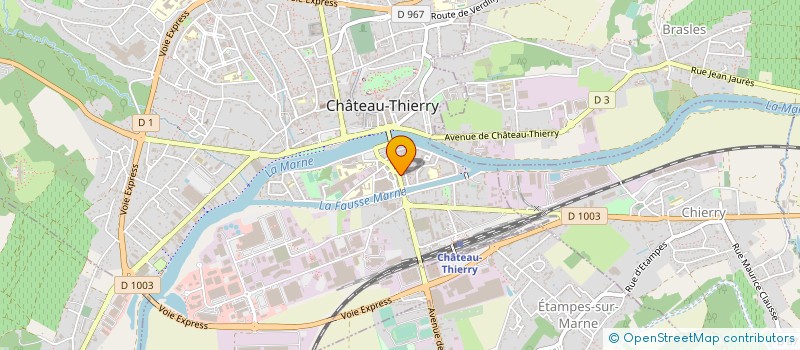 localisation de l'entreprise MADAME CHRISTELLE GAILLIEZ à CHATEAU-THIERRY