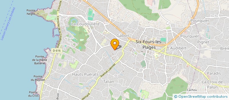 localisation de l'entreprise MADAME CHRISTELLE GAROUTTE à SIX-FOURS-LES-PLAGES