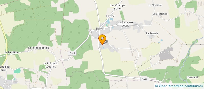 localisation de l'entreprise MADAME CHRISTELLE GAULTIER  BOVEL