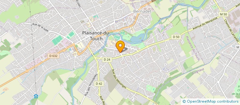 localisation de l'entreprise MADAME CHRISTELLE GAUTHIER  PLAISANCE DU TOUCH