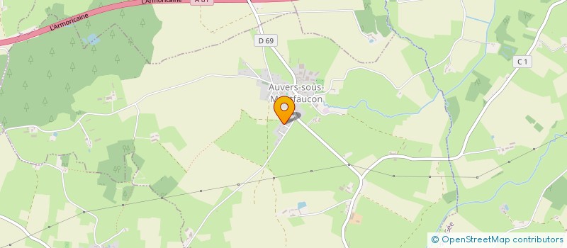 localisation de l'entreprise MADAME CHRISTELLE GAUTRAIS  AUVERS-SOUS-MONTFAUCON