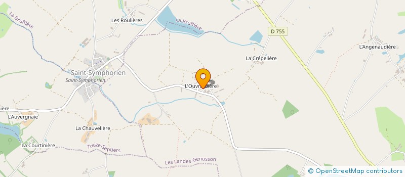 localisation de l'entreprise MADAME CHRISTELLE GELINEAU  LES LANDES-GENUSSON