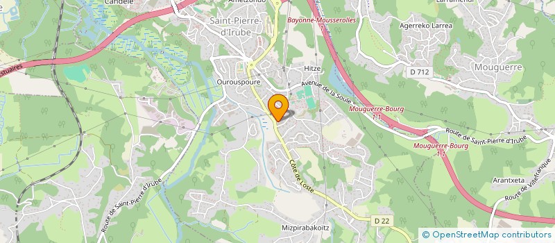 localisation de l'entreprise MADAME CHRISTELLE GENETET  SAINT-PIERRE-D'IRUBE