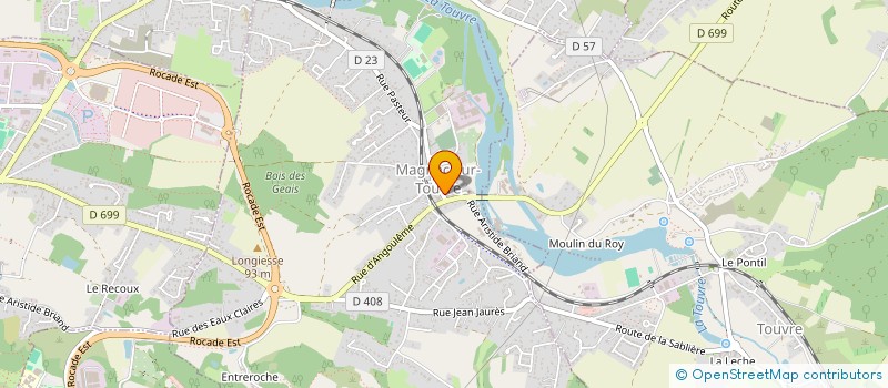 localisation de l'entreprise MADAME CHRISTELLE GEOFFROY  MAGNAC-SUR-TOUVRE