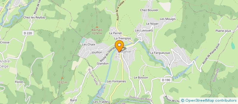 localisation de l'entreprise MADAME CHRISTELLE GEX-FABRY  BOGEVE