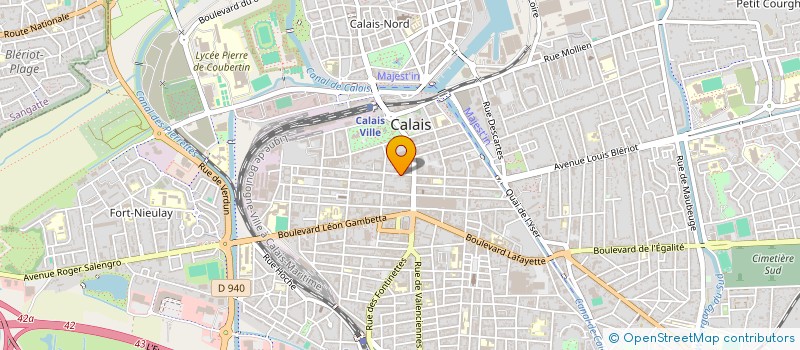 localisation de l'entreprise MADAME CHRISTELLE GHISLAIN  CALAIS