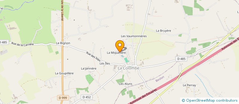 localisation de l'entreprise MADAME CHRISTELLE GIGAN  LA COLOMBE