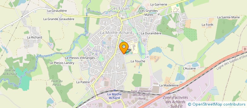 localisation de l'entreprise MADAME CHRISTELLE GILLAIZEAU  LES ACHARDS