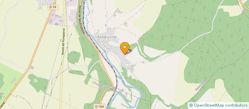 localisation de l'entreprise MADAME CHRISTELLE GILMAIRE  REBEUVILLE