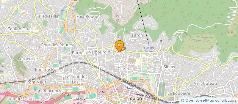 localisation de l'entreprise MADAME CHRISTELLE GIOVANETTI  TOULON