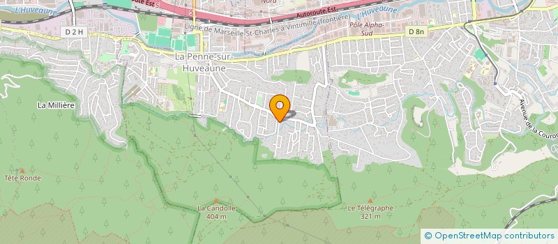 localisation de l'entreprise MADAME CHRISTELLE GIRARD  LA PENNE-SUR-HUVEAUNE