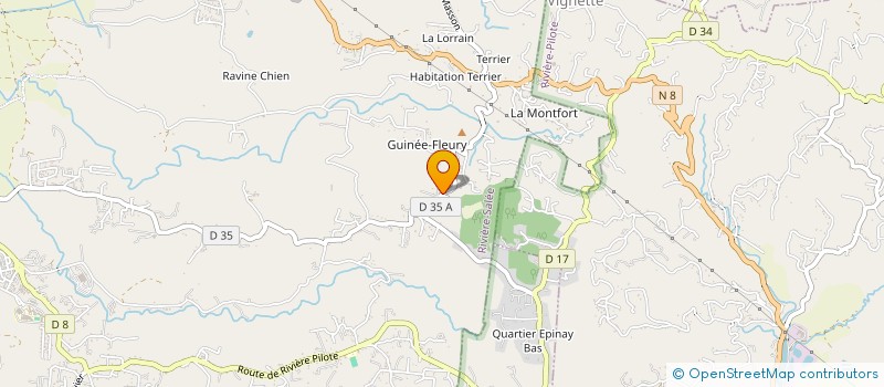 localisation de l'entreprise MADAME CHRISTELLE GOBARDHAM  RIVIERE-SALEE