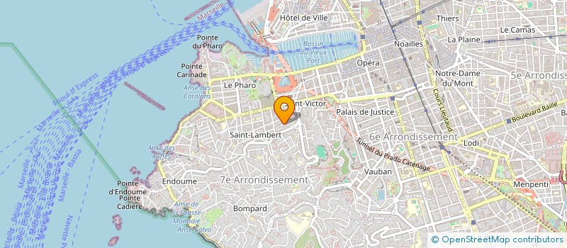 localisation de l'entreprise MADAME CHRISTELLE GODE  MARSEILLE