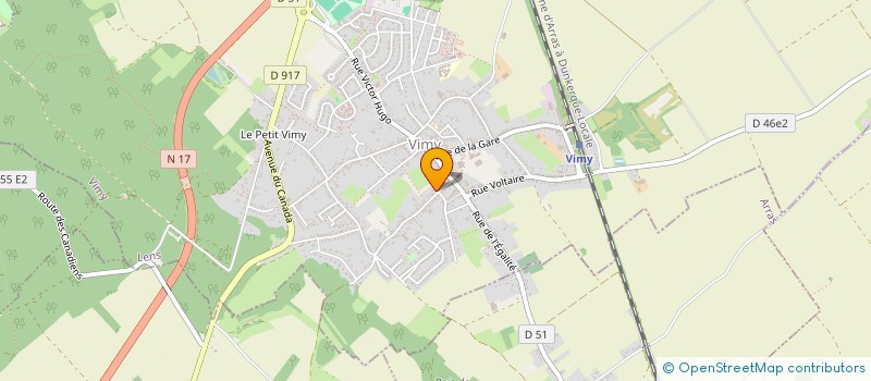 localisation de l'entreprise MADAME CHRISTELLE GODET  VIMY