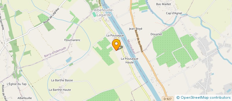 localisation de l'entreprise MADAME CHRISTELLE GODREAU  ALBEFEUILLE-LAGARDE